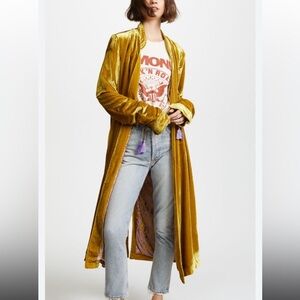 Like NEW Free People Dahlia velvet duster